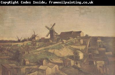 Vincent Van Gogh View of Montmartre with Windmills (nn04)